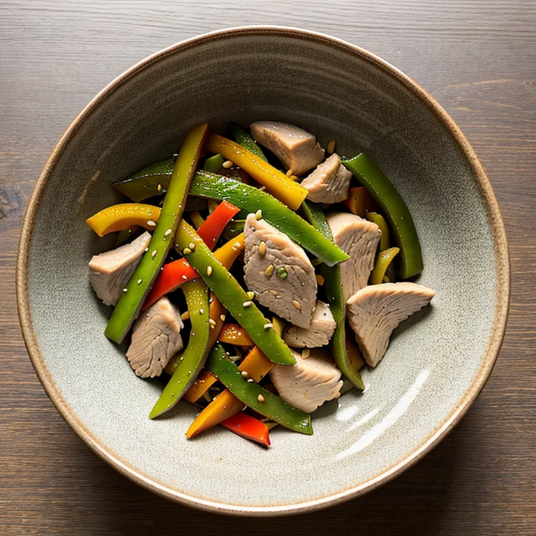 銀杏と鶏肉の塩麹炒め