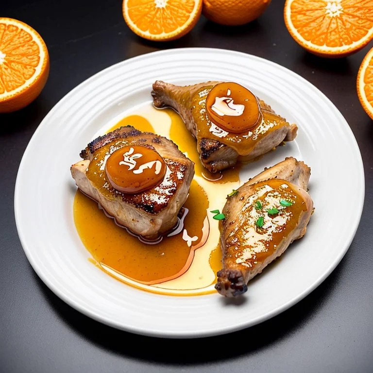 鶏肉のオレンジ照り焼き