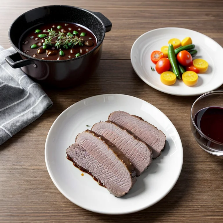 鴨肉の赤ワイン煮込み