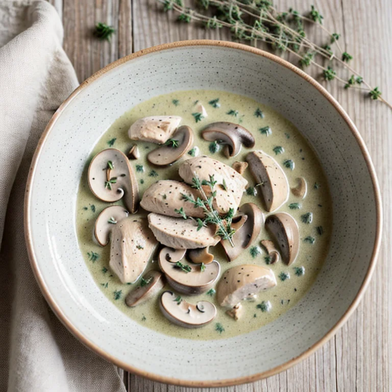 鶏もも肉とハーブのクリーム煮