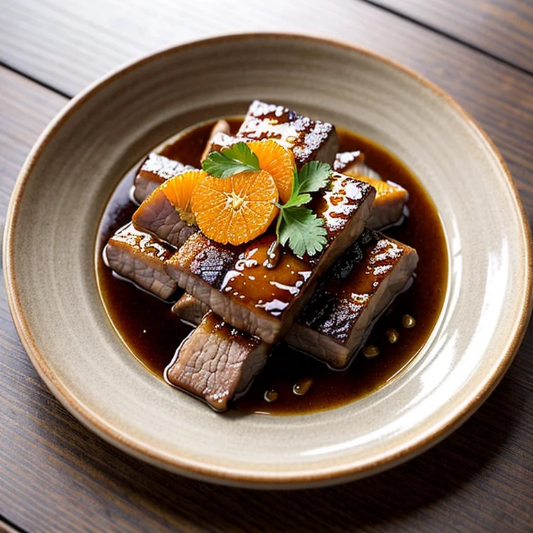 豚バラ肉の蜜柑風味煮込み