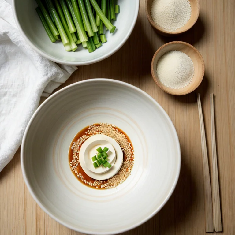 絹ごし豆腐の胡麻味噌だれ