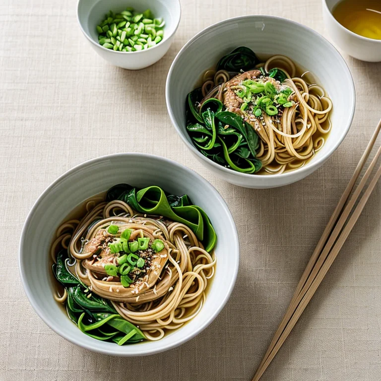 鶏肉と野菜のあっさり和風つけ麺